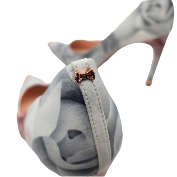 NWOB Ted Baker Charmesa women's floral print pointed toe pumps Sz 6.5 - Picture 7 of 11